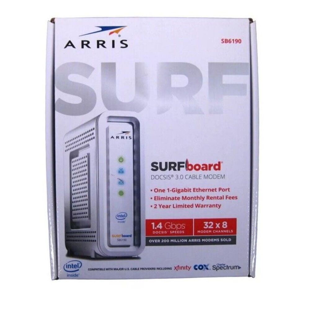 ARRIS SB6190 SURFboard DOCSIS 3.0 CABLE MODEM, With Box‎
